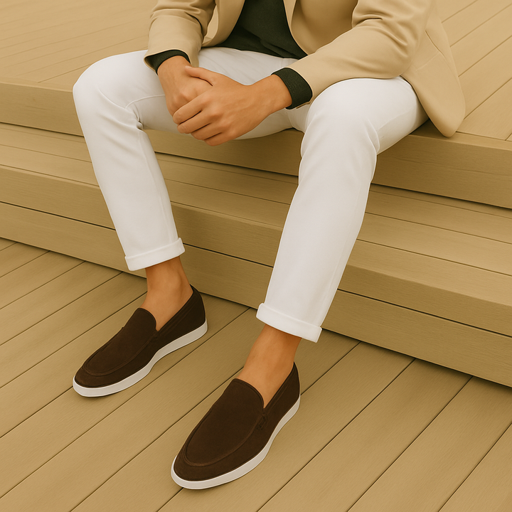 Loafers elegantes de gamuza