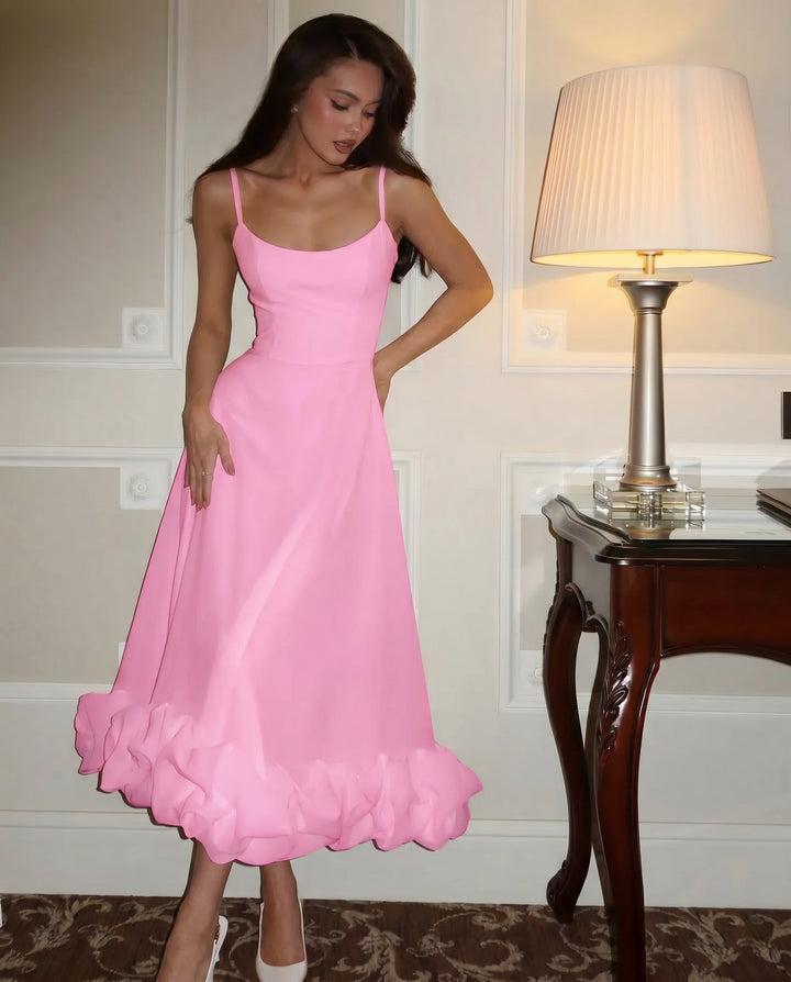 Liana Pink Midi Dress