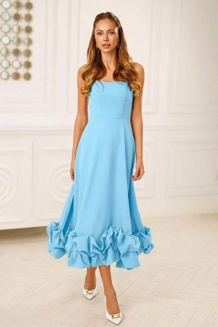 Liana Baby Blue Midi Dress