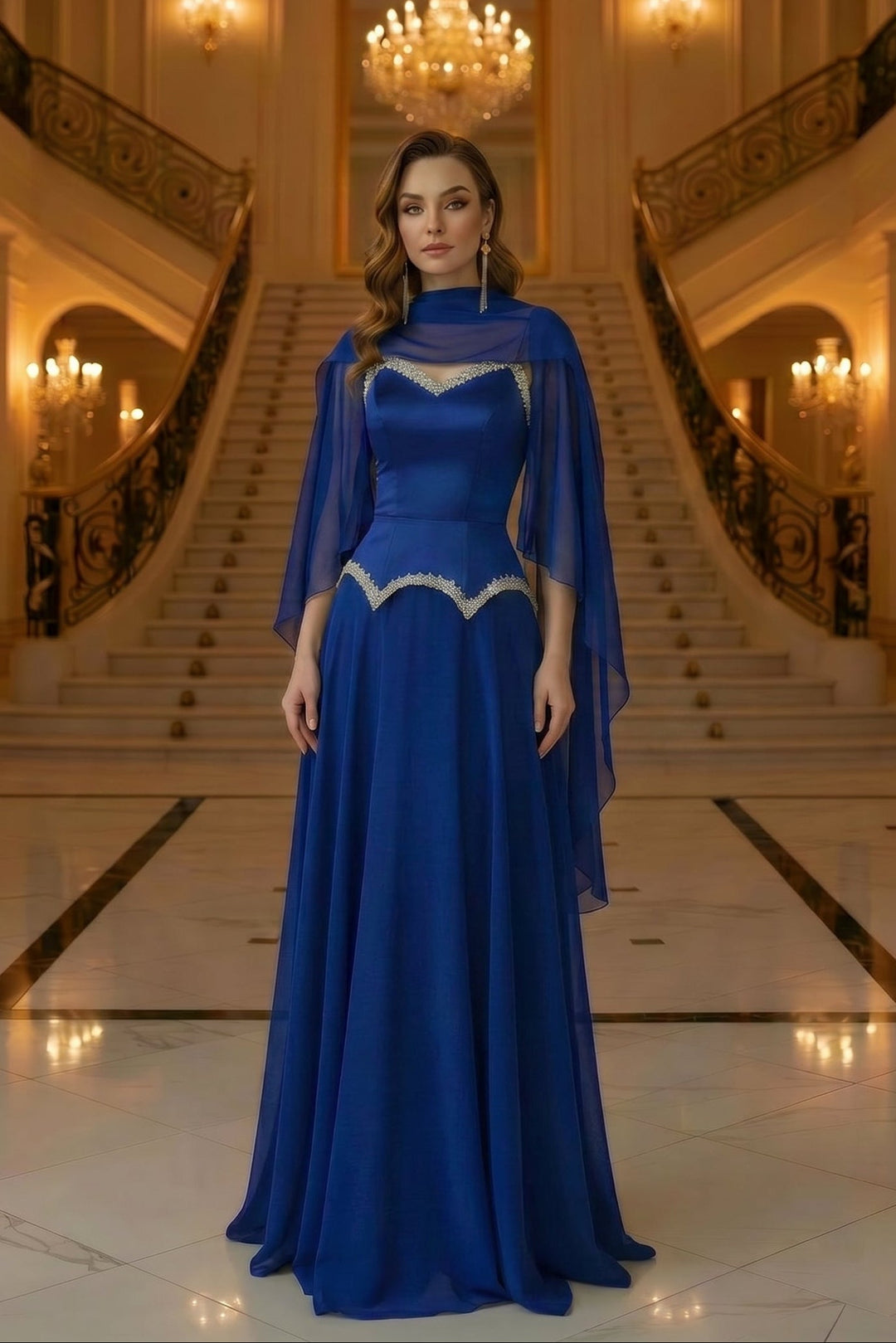 Nuage Royal Blue Maxi Dress