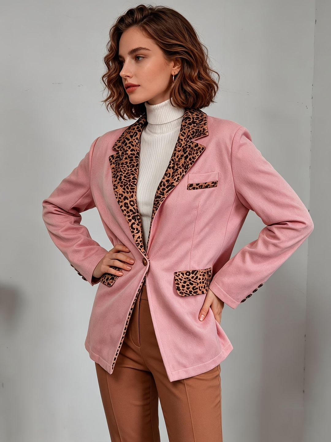 Clementina | Blazer Rosa de Terciopelo