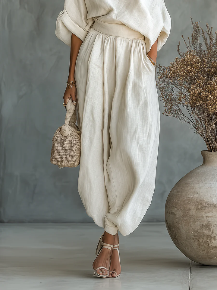 Mirella | Conjunto Crema Asimétrico