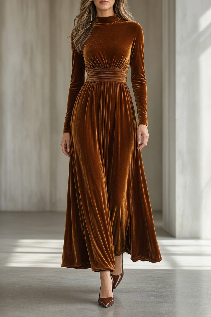 Ludovina | Vestido Maxi de Terciopelo