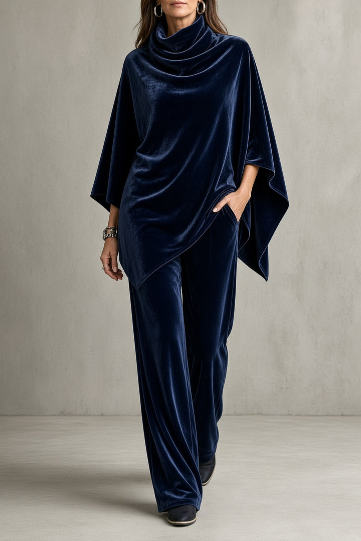 Lavinia | Conjunto de Terciopelo con Poncho