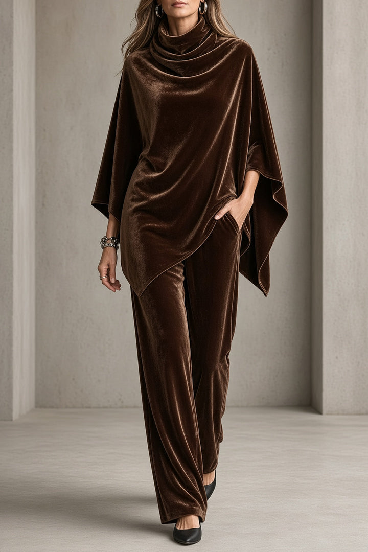 Lavinia | Conjunto de Terciopelo con Poncho