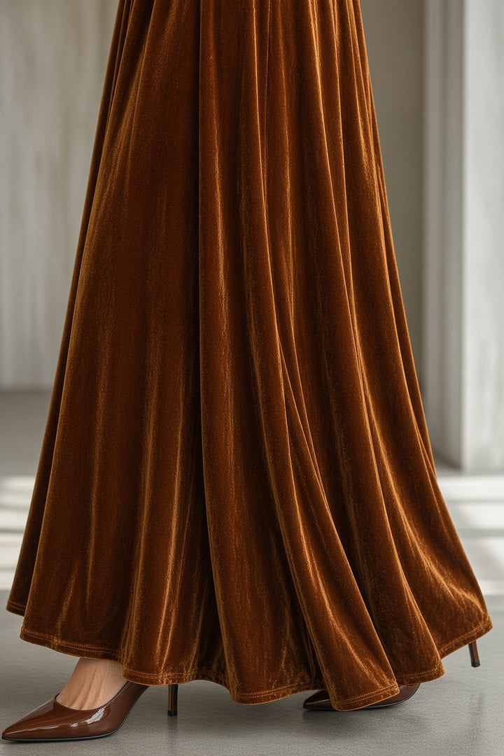 Ludovina | Vestido Maxi de Terciopelo