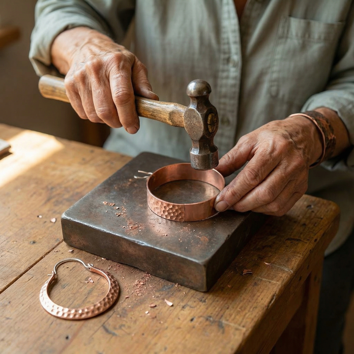 Forge | Pendientes de Aro de Cobre