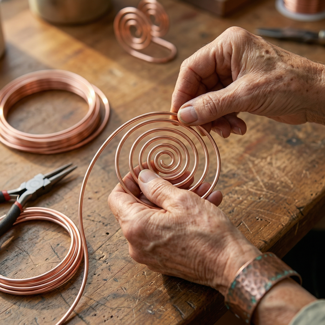 Voluta | Espiral de Cobre para la Mano