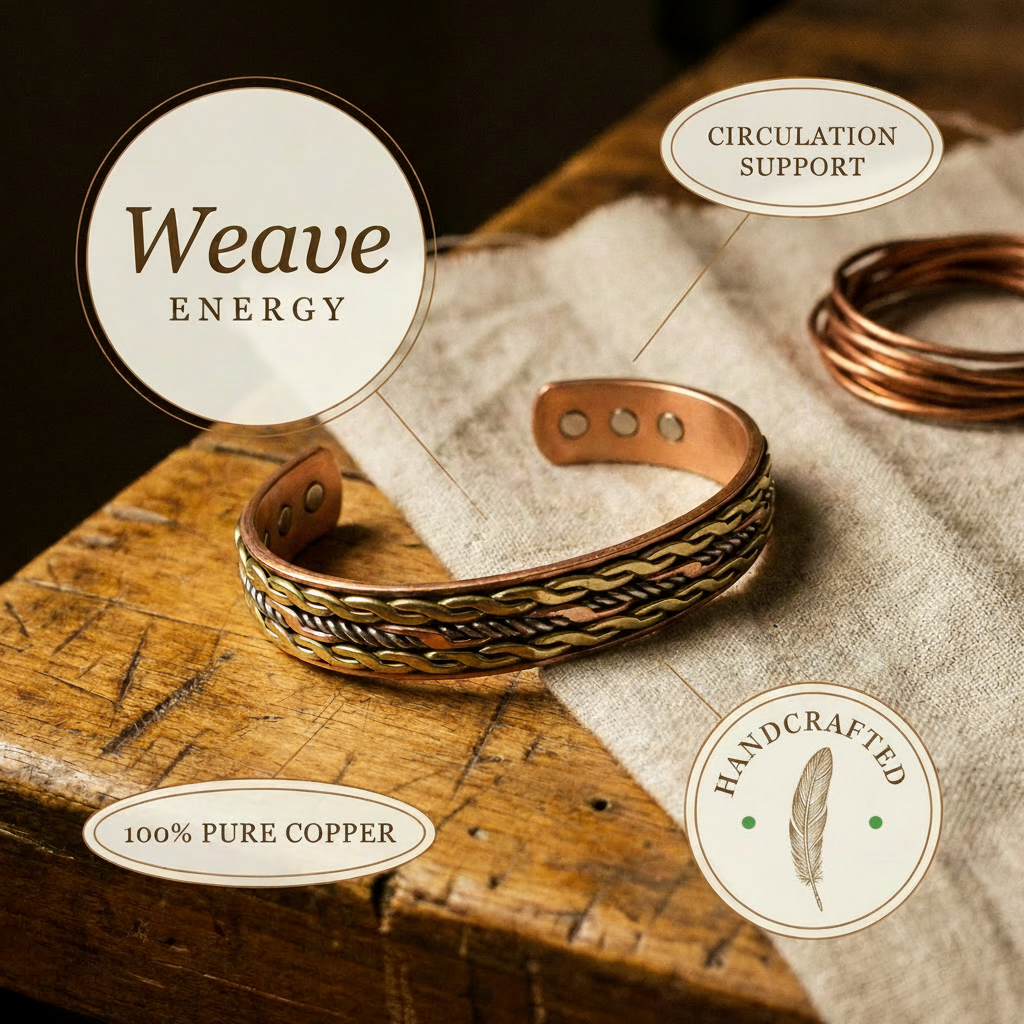 Ola | Pulsera de Cobre