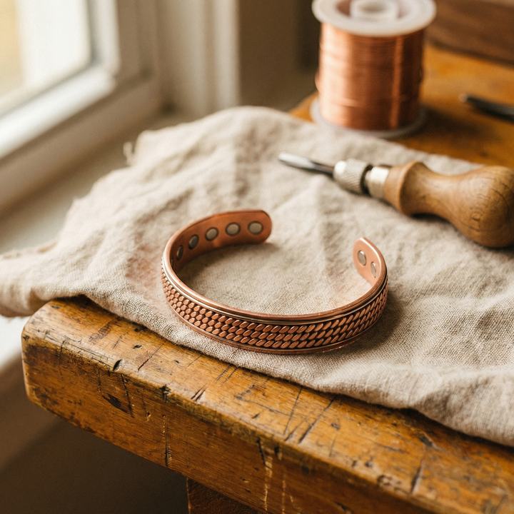 Chaff | Pulsera de Cobre Texturizada