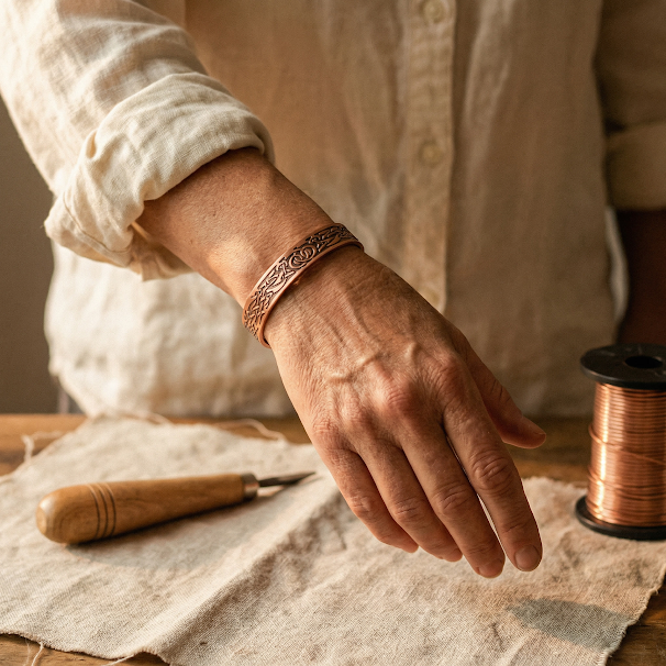 Knotwork | Brazalete Botánico de Cobre