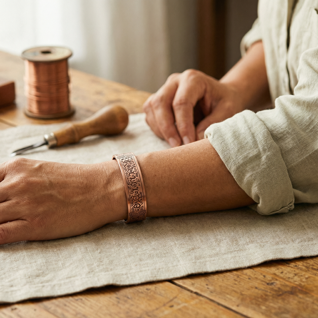 Reliquia | Pulsera Grabada de Cobre