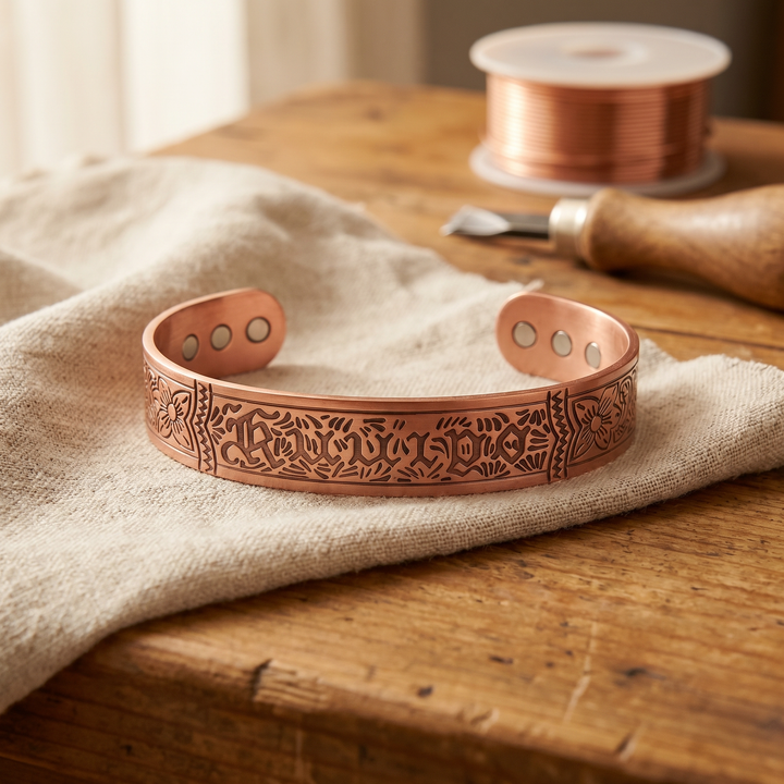 Reliquia | Pulsera Grabada de Cobre