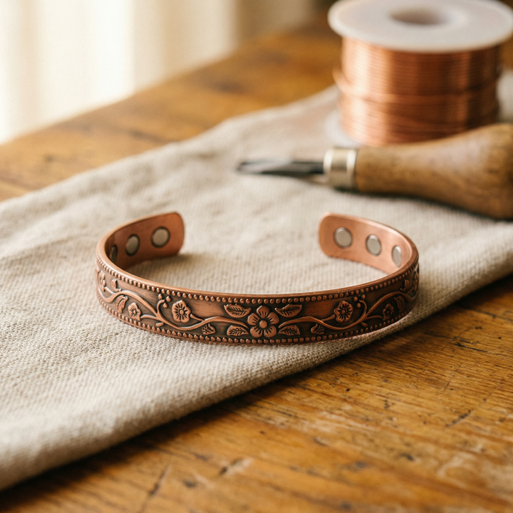 Feston | Pulsera Floral de Cobre