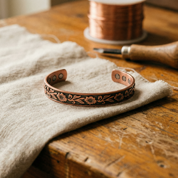 Ramita | Pulsera Floral de Cobre