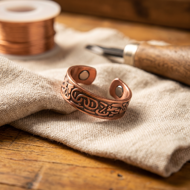 Glifo | Anillo de Cobre Grabado