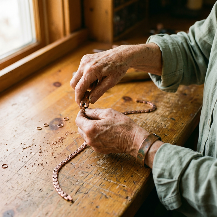 Collar de Cuentas de Cobre