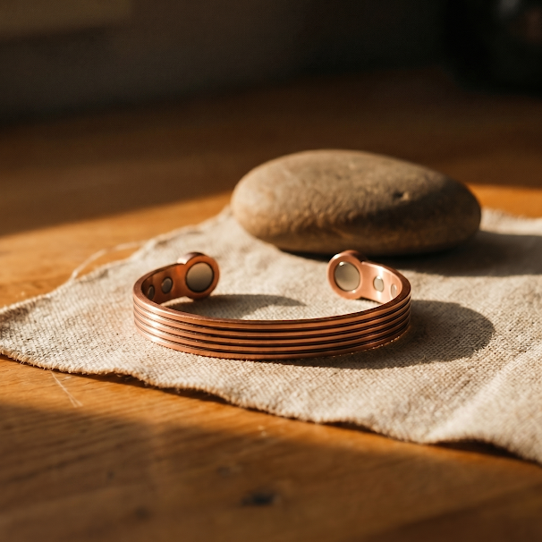 Terraza | Brazalete de Cobre Acanalado