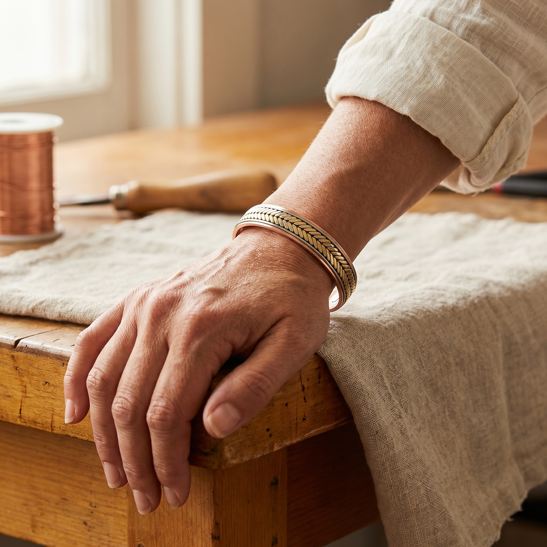 Sheaf | Pulsera Trenzada de Cobre