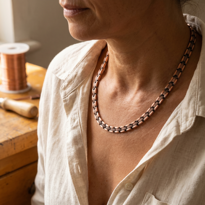 Collar de Cuentas de Cobre
