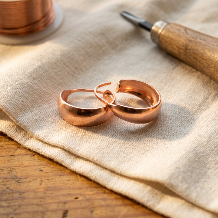 Burl | Pendientes de Aro de Cobre