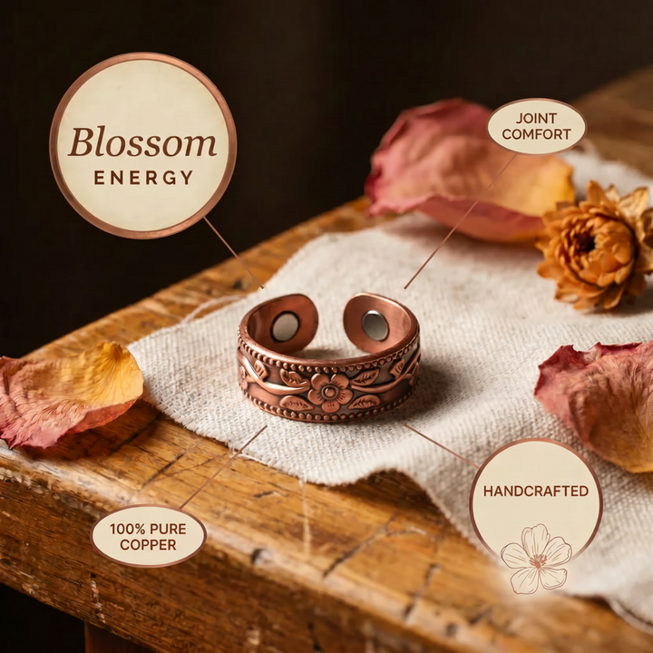 Floración | Anillo Floral de Cobre