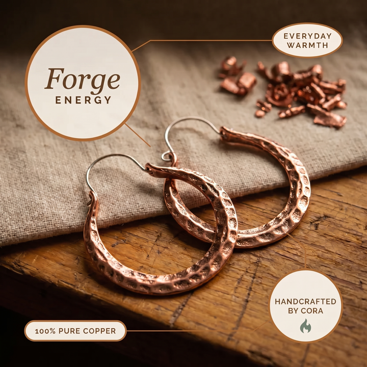 Forge | Pendientes de Aro de Cobre