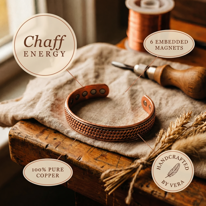 Chaff | Pulsera de Cobre Texturizada