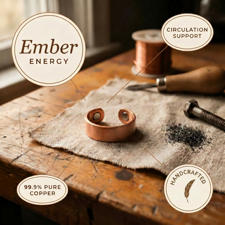 Ember | Anillo Ancho de Cobre