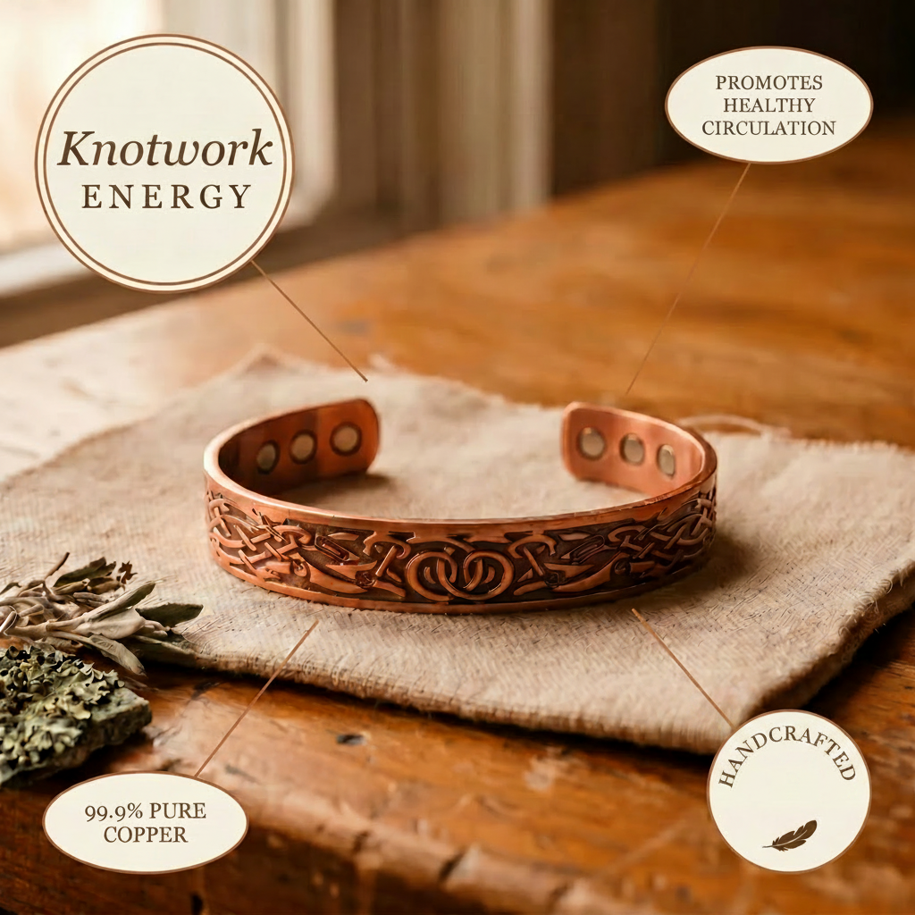 Knotwork | Brazalete Botánico de Cobre