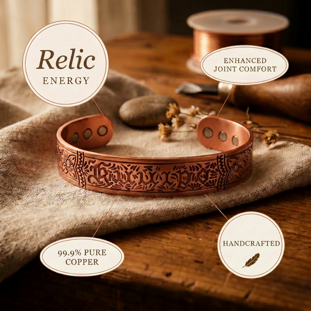 Reliquia | Pulsera Grabada de Cobre