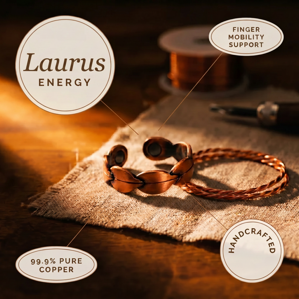 Laurus | Anillo Trenzado de Cobre