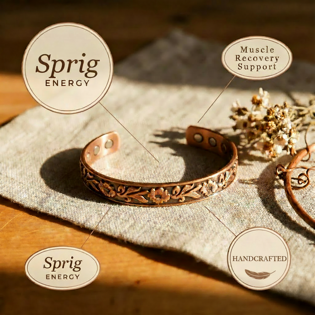 Ramita | Pulsera Floral de Cobre