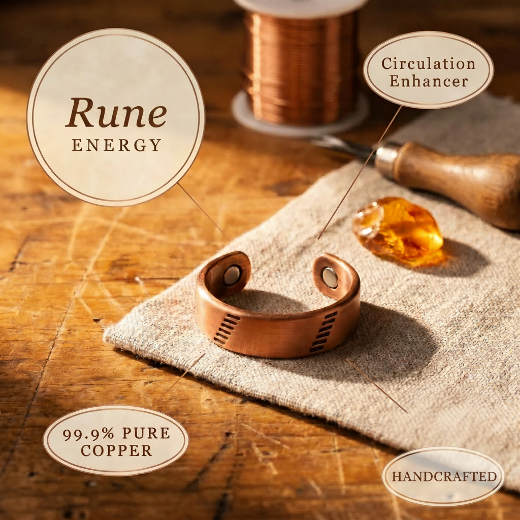 Runa | Anillo Ancho de Cobre