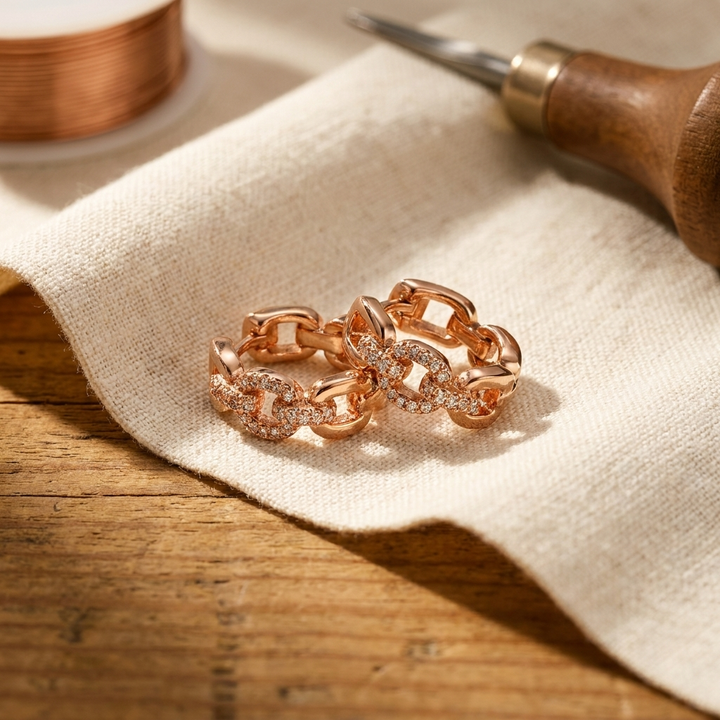 Tor | Pendientes de Cobre con Cristales