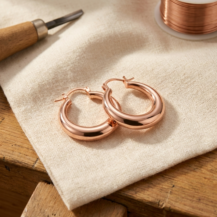 Marl | Pendientes Redondos de Cobre
