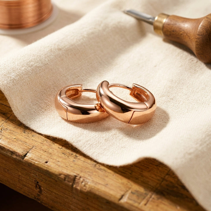 Linnet | Pendientes de Aro de Cobre