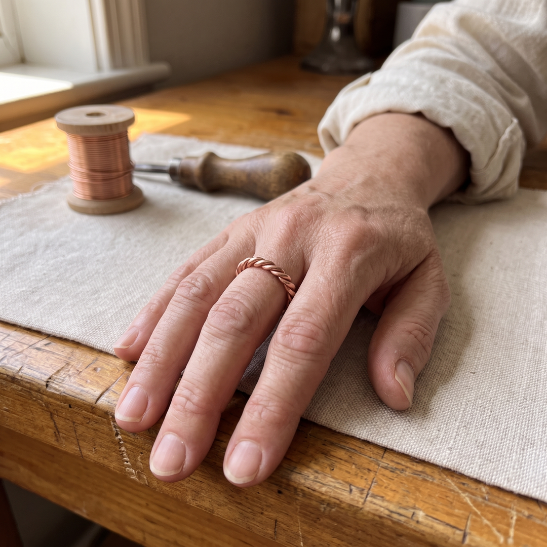 Tensor | Anillo de Cobre en Espiral