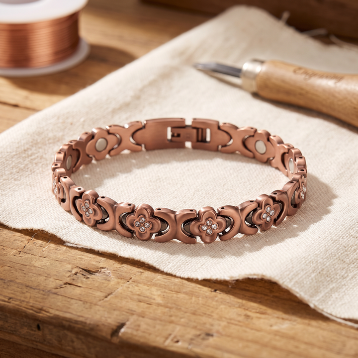 Quilla | Pulsera de Cobre con Detalles