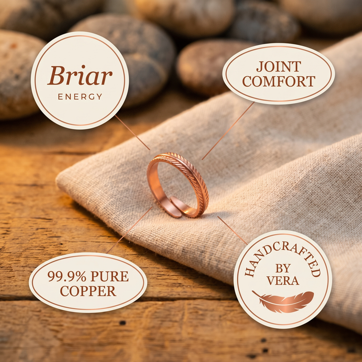 Raíz | Anillo Espiral de Cobre