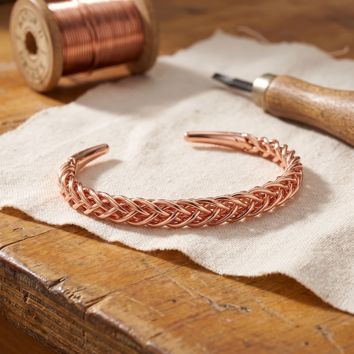 Zorro | Brazalete de Cobre Tejido