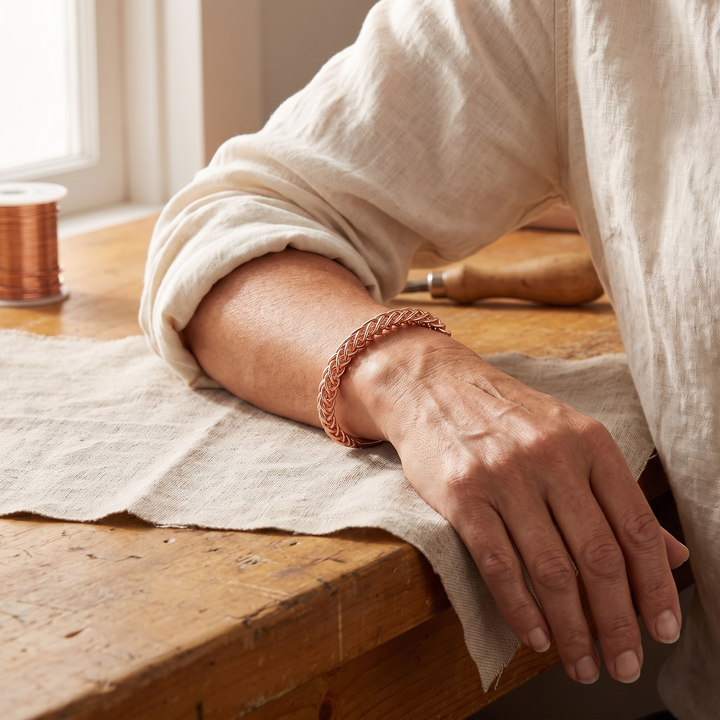Zorro | Brazalete de Cobre Tejido