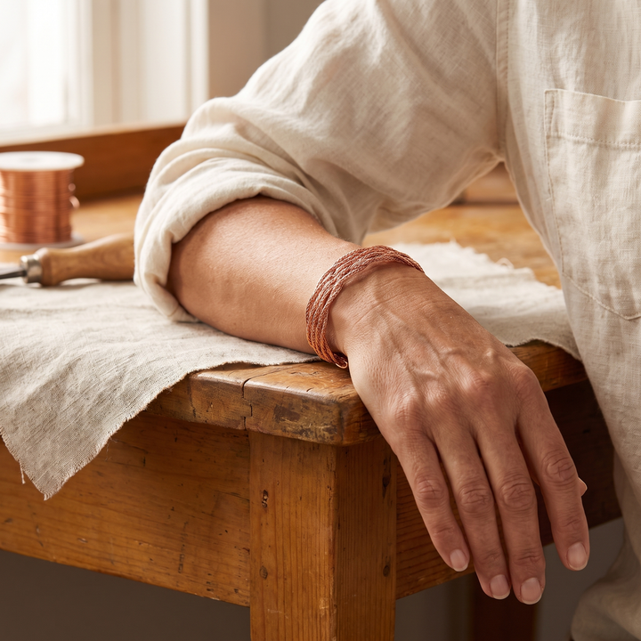Alce | Pulsera de Cobre Trenzada