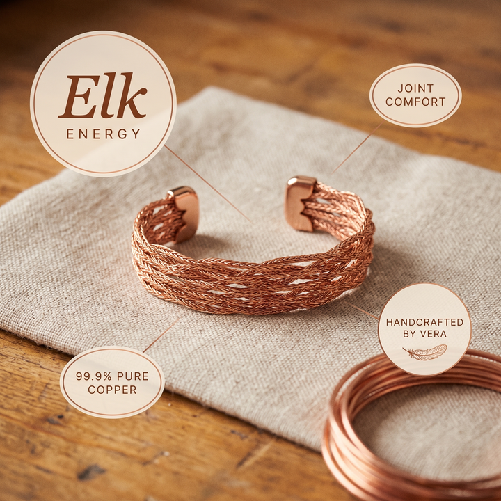 Alce | Pulsera de Cobre Trenzada