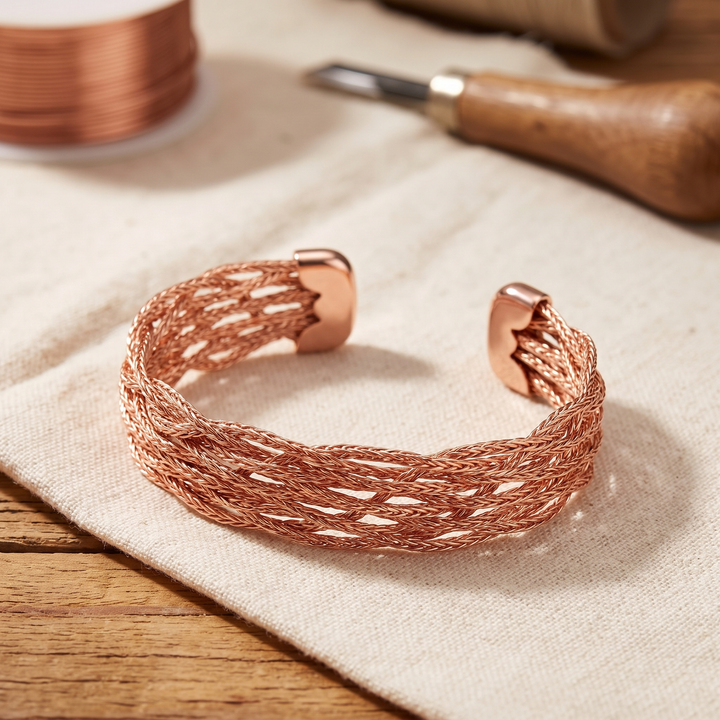 Alce | Pulsera de Cobre Trenzada