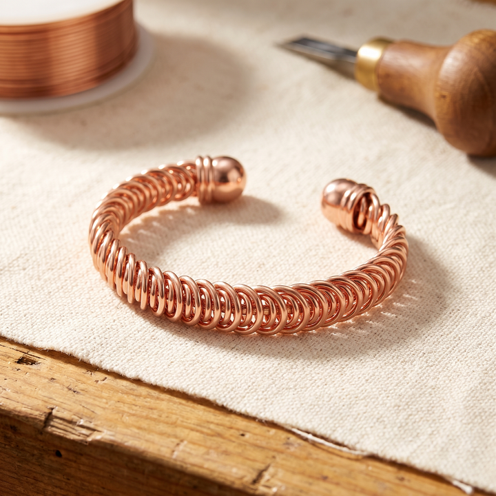 Gust | Pulsera de Cobre con Bucles