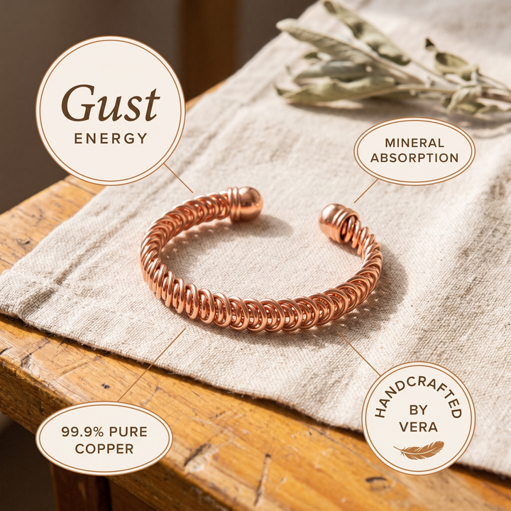 Gust | Pulsera de Cobre con Bucles