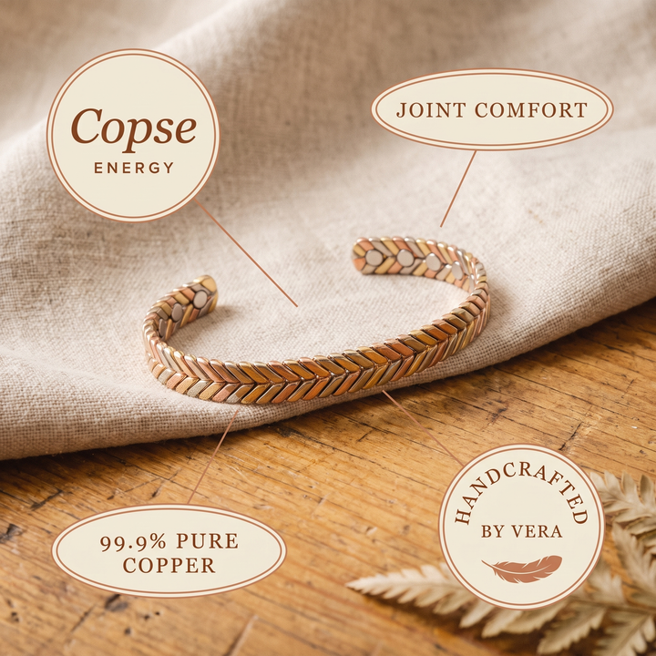 Pulsera de Cobre Trenzado