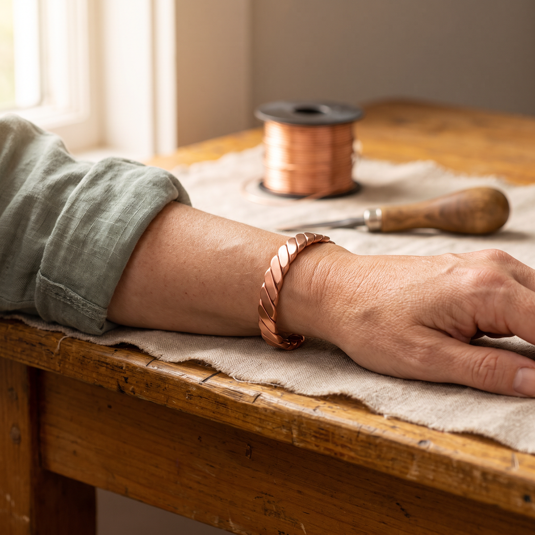 Musgo | Brazalete Espiral de Cobre