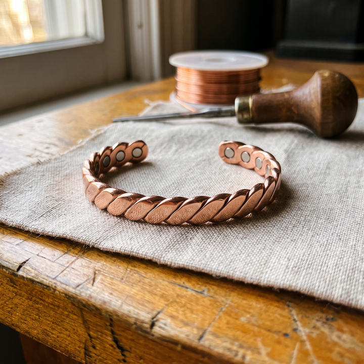 Rama | Pulsera de Cobre Retorcido